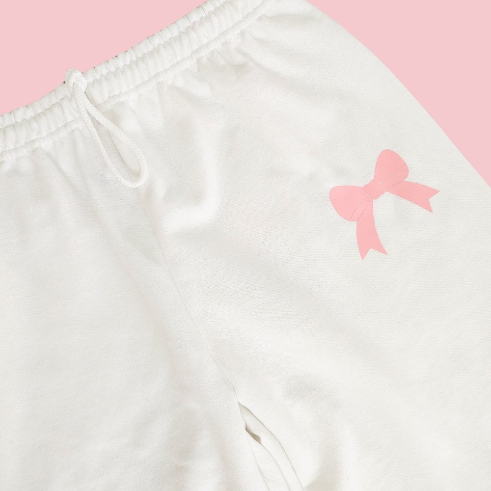 Pink Bow Sweatpants - Picture 3 of 8